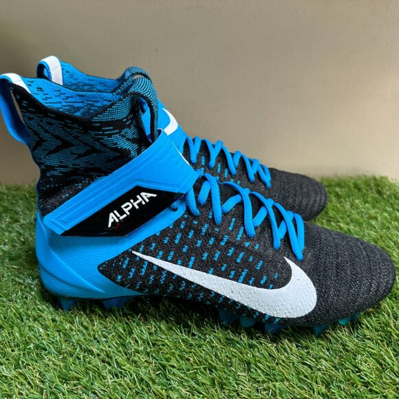 Nike Alpha Menace Elite 2 Carolina Panthers PE Football Cleats 9.5 BV2077-001 main image 7